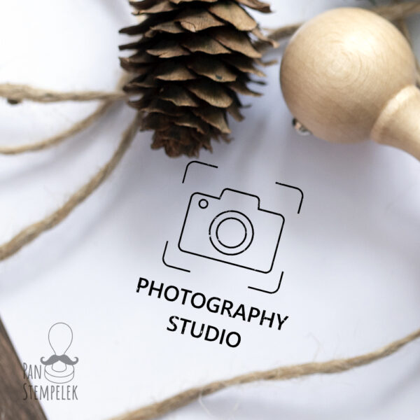 Stempel Dla Fotografów photo studio logo mock up pan stempelek