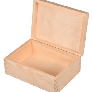 drewniane pudełko skrzynka drewniana zamykana 16 22 8